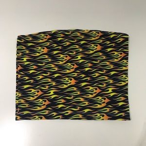 Flames tube top